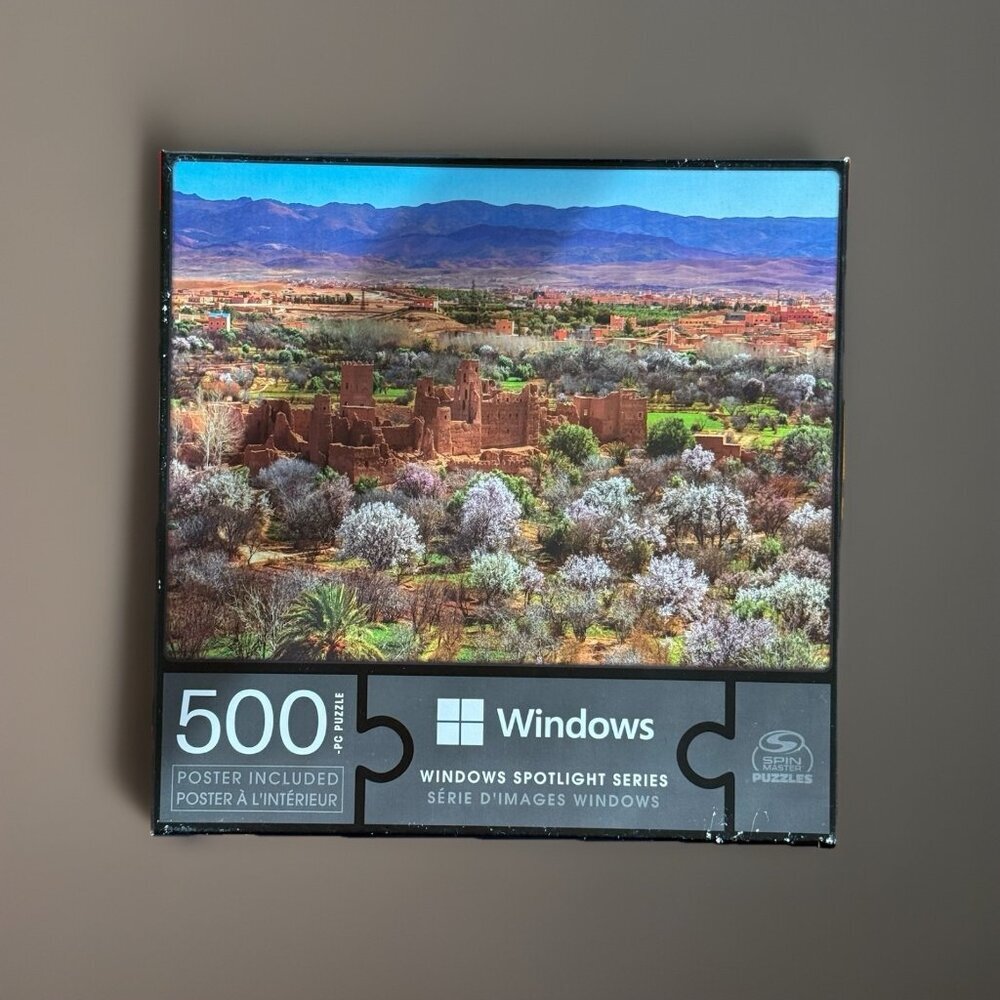 Windows Spotlight Series 500 Pc Puzzle Morocco, Spin Master Puzzles New Sealed